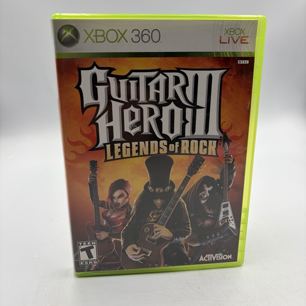 Guitar Hero 3 Legends of Rock Xbox 360 CIB, Activision